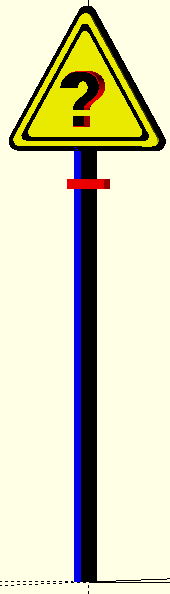 Three-quarter full-length rendered view of the KONTROLSWORD sculpture.